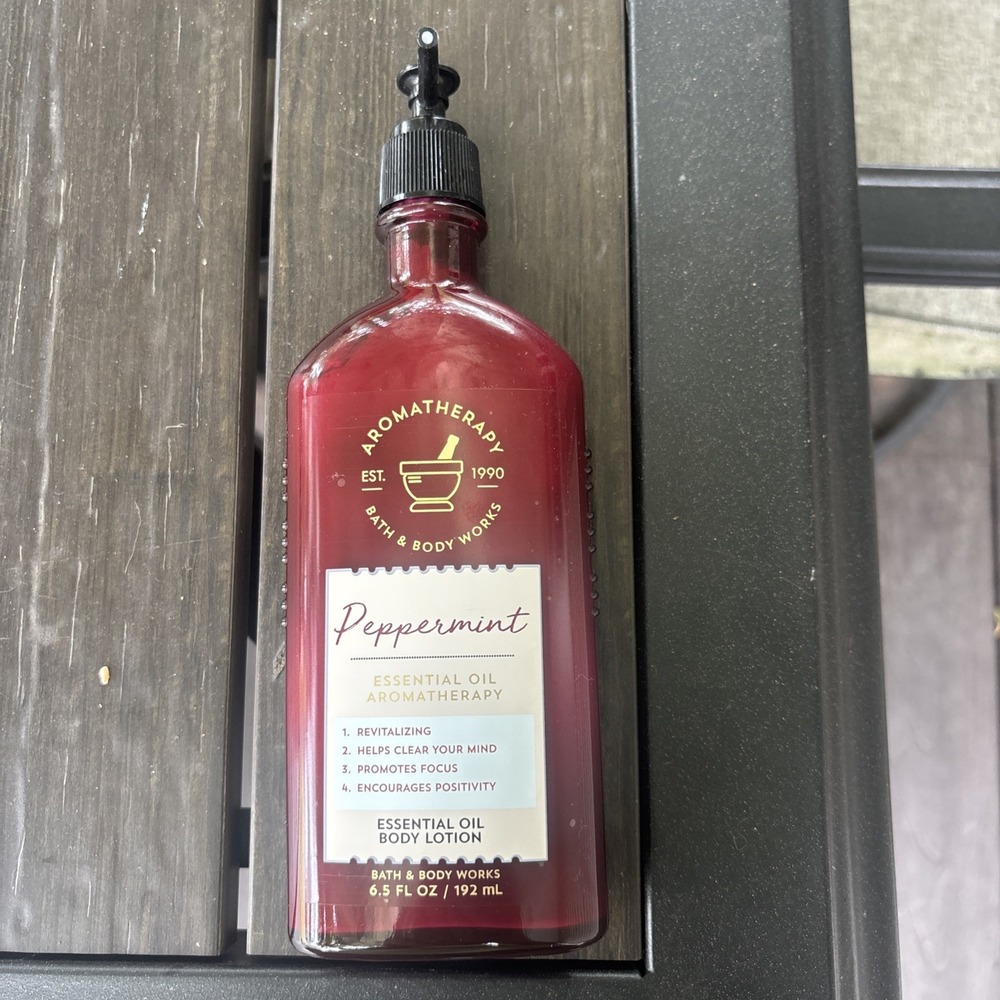 Bath And Body Works Aromatherapy PEPPERMINT Essential Oil Body Lotion NEW
